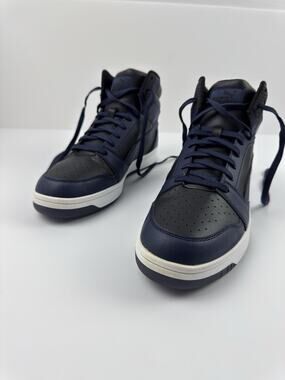 Puma Rebound Layup Suede Basketball Sneaker Puma Navy/ Puma White Size 11